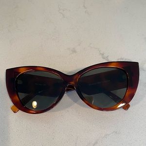 Les Specs Feline Fine Sunglasses - Toffee Tort Khaki, Polarized